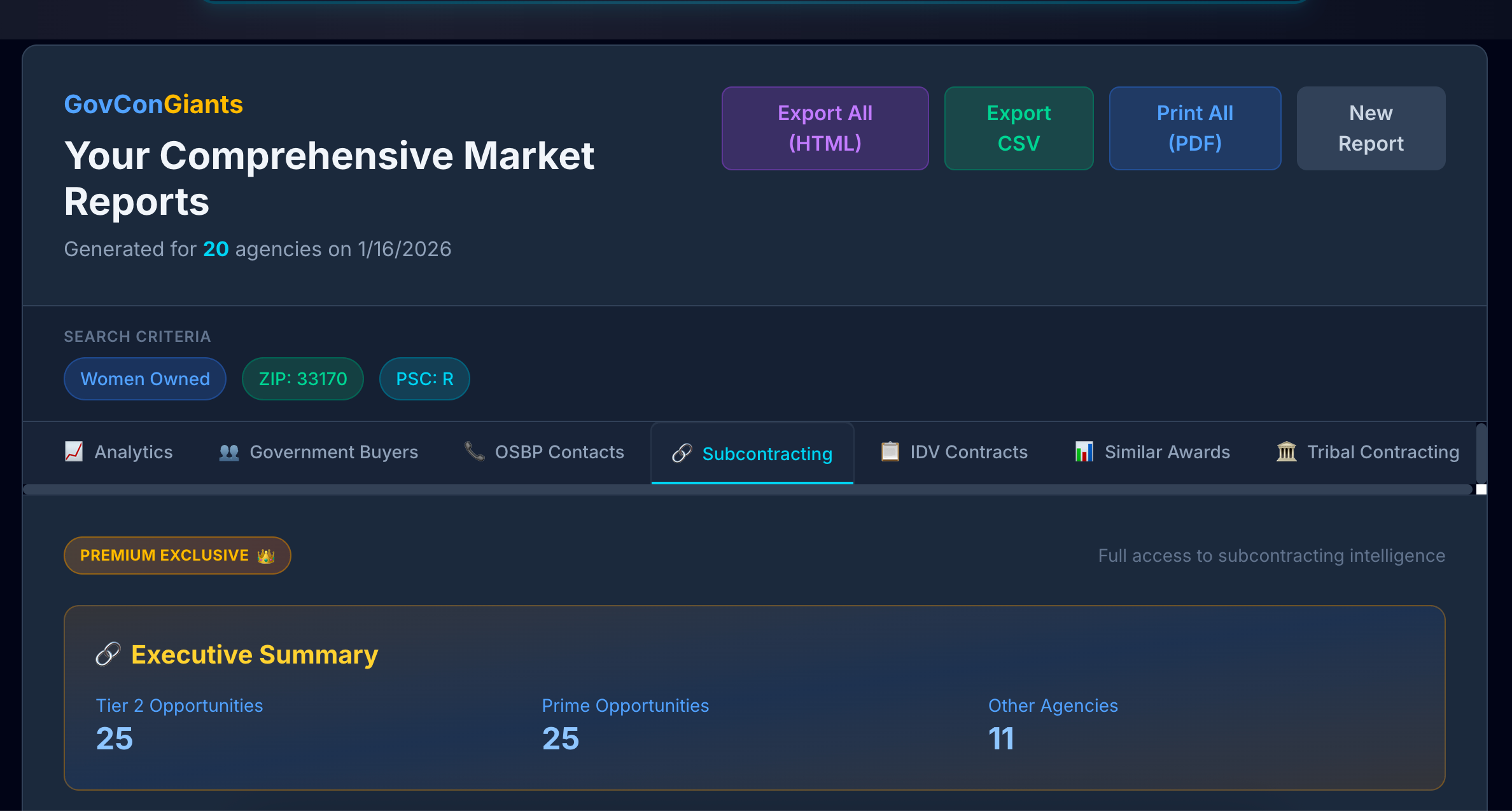 Comprehensive Market Report